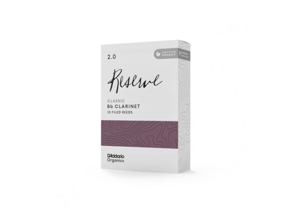 Daddario Organic Reserve Classic Bb Clarinet Reeds, Strength 2.0 10-pack Daddario Organic Reserve Classic Bb Clarinet Reeds, Strength 2.0 10-pack